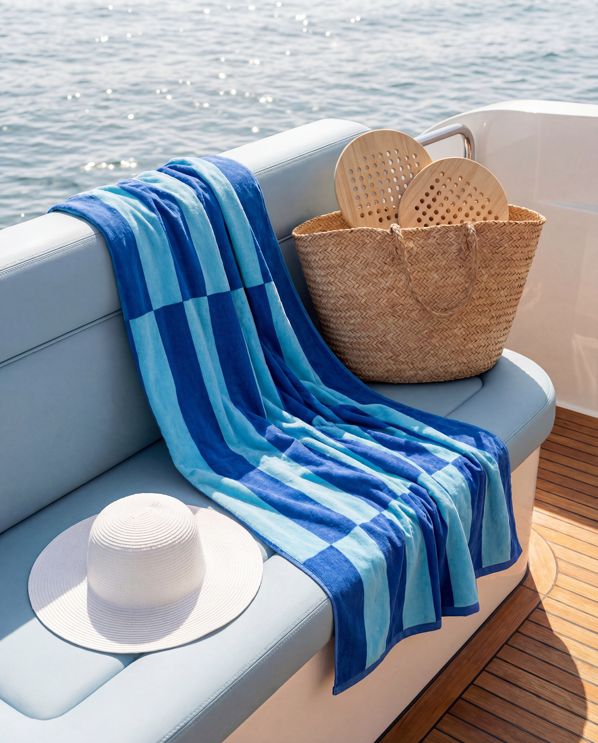 Beach Towel - Blue Stripe